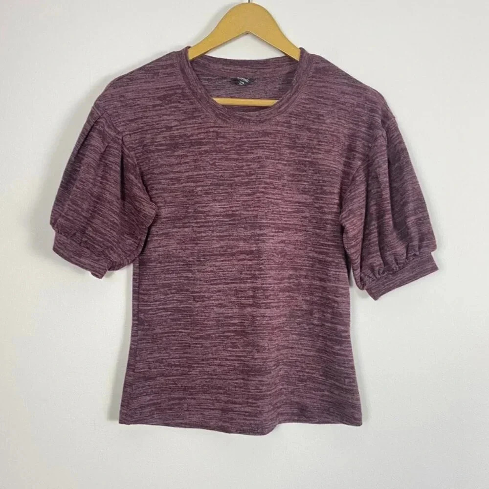 Buffalo David Bitton Puff Sleeve Short Sleeve Top